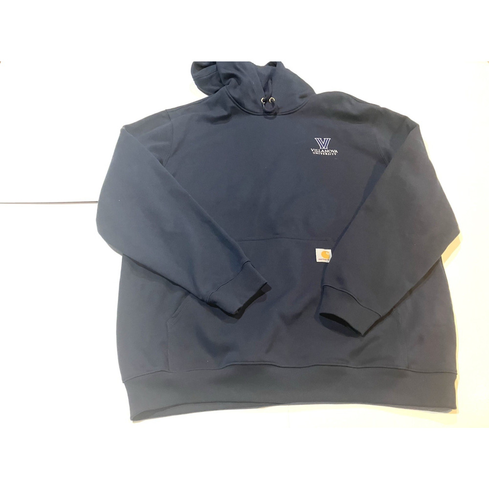 Carhartt Hoodie Mens XL Blue Villanova University Fleece Pullover